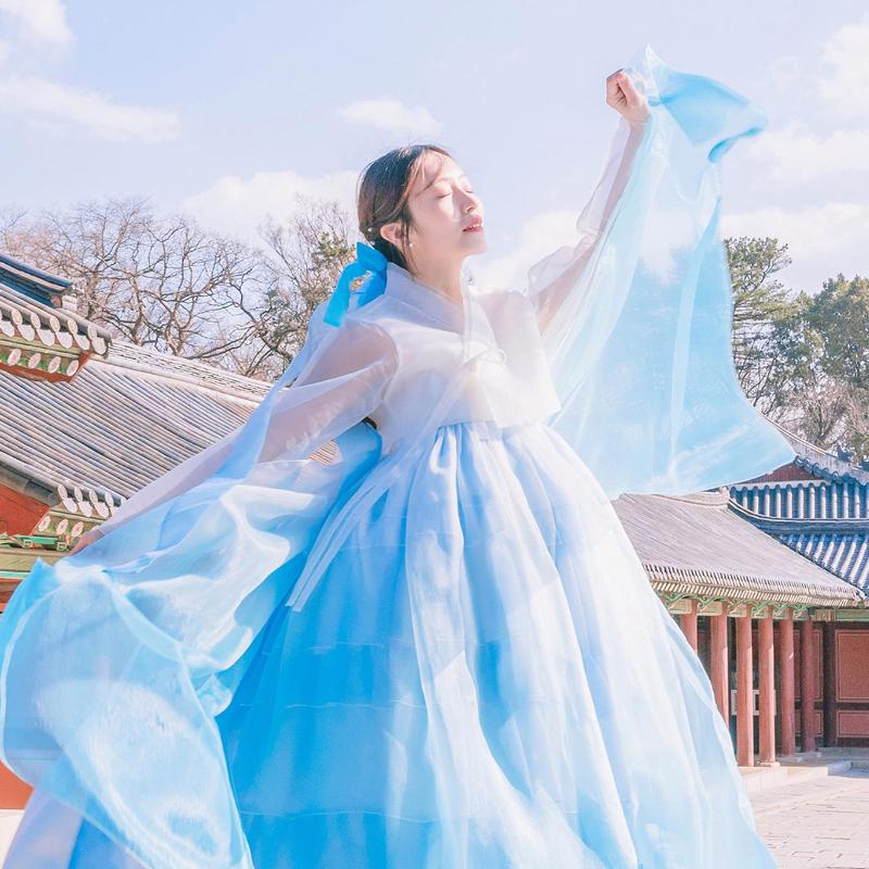 blue cheese dressing safe for pregnancy 3Pcs Eun Blue Chiffon Boy Hanbok (1Y-9YR) 2 main image 1