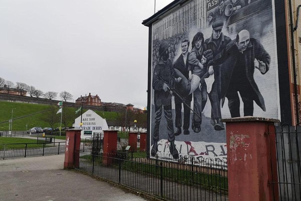 a large mural on the side of a building