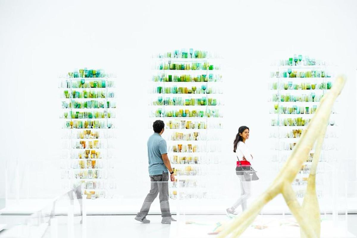 a man and a woman walking in a store