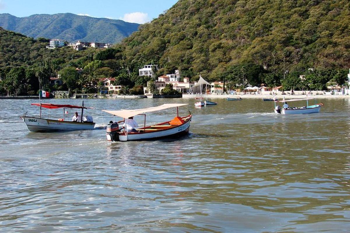 μια ομάδα σκαφών που επιπλέουν σε ένα υδάτινο σώμα