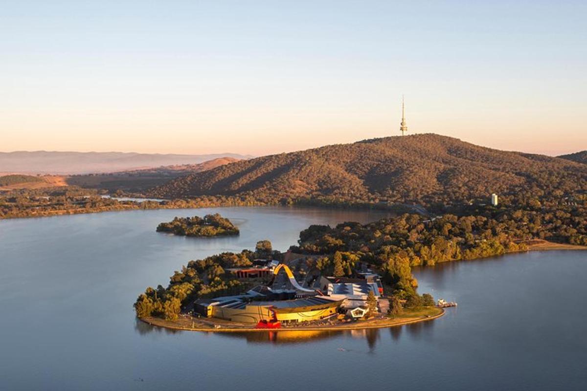 an island in the middle of a large body of water