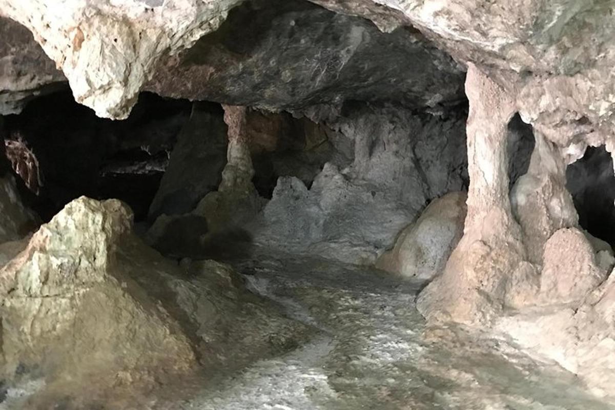 a cave with water inside of it