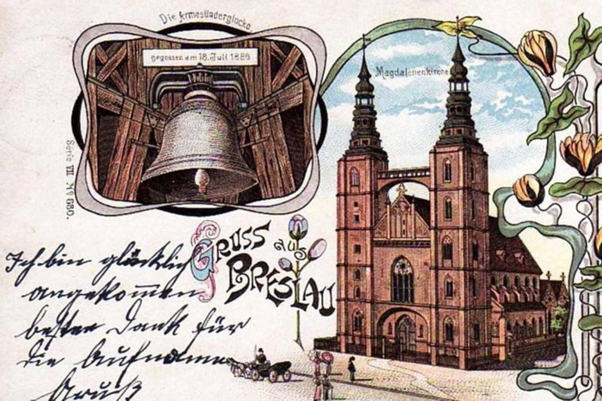 Un dibujo de una campana y un castillo.