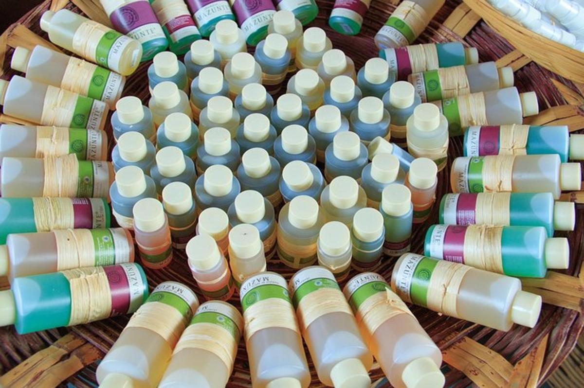 a bunch of empty milk bottles in a basket
