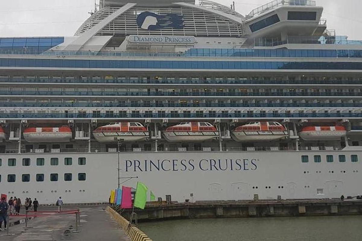 Un crucero está atracado en el agua