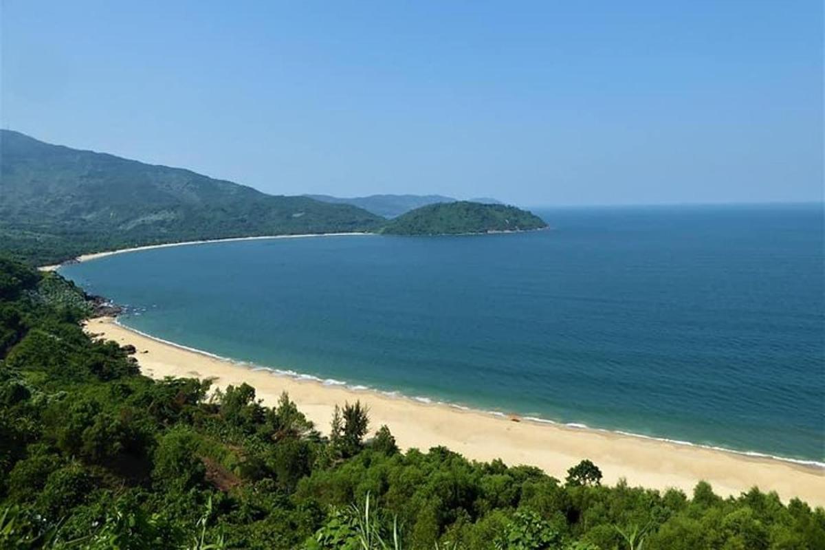 une vue d'une plage au bord de l'océan