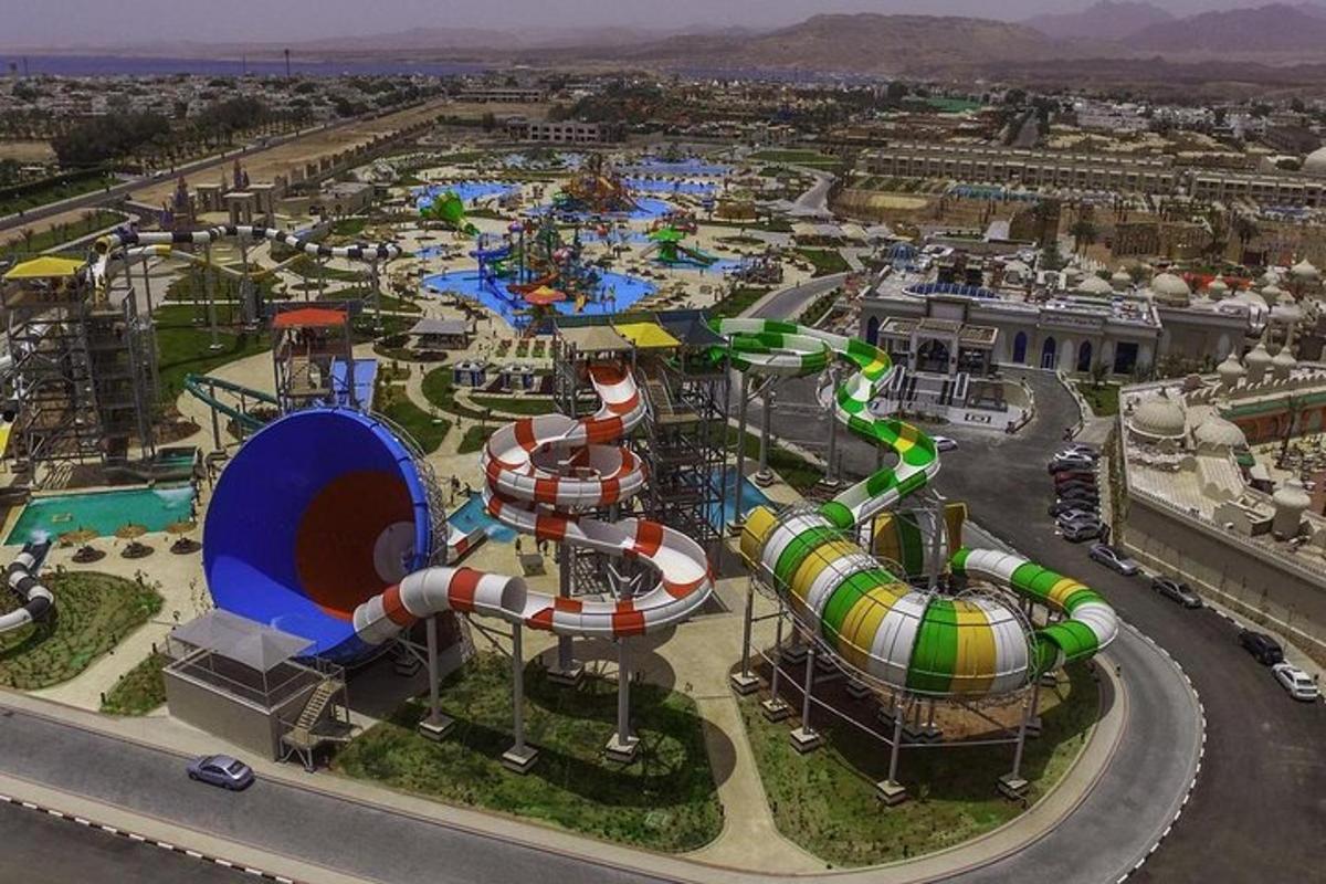 letecký pohled na aquapark