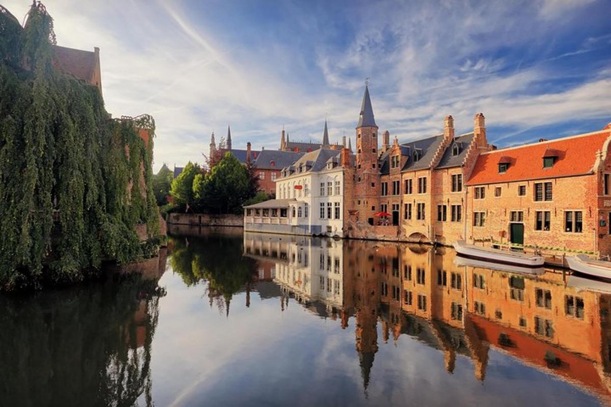 a view of a river with buildings and a city