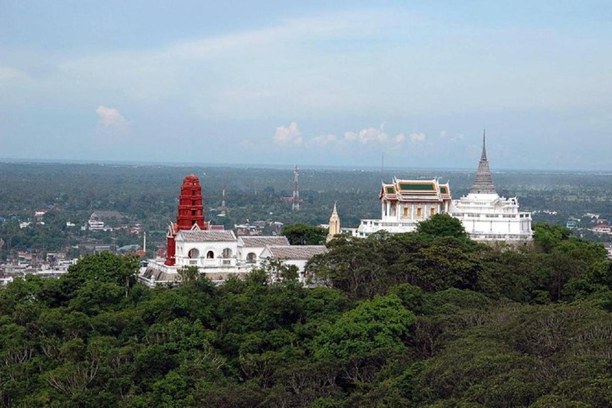 a group of buildings on top of a hill