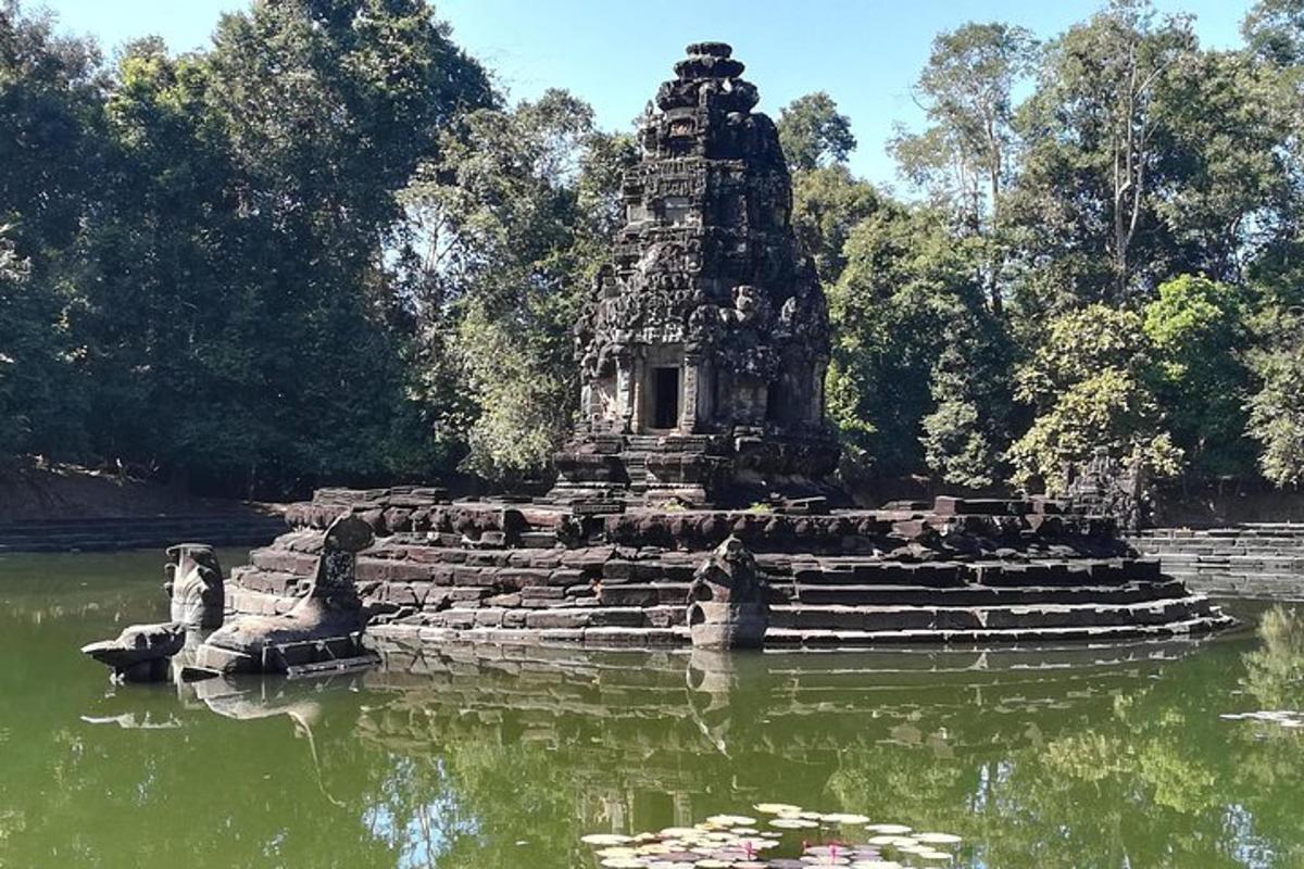 a temple in a body of water