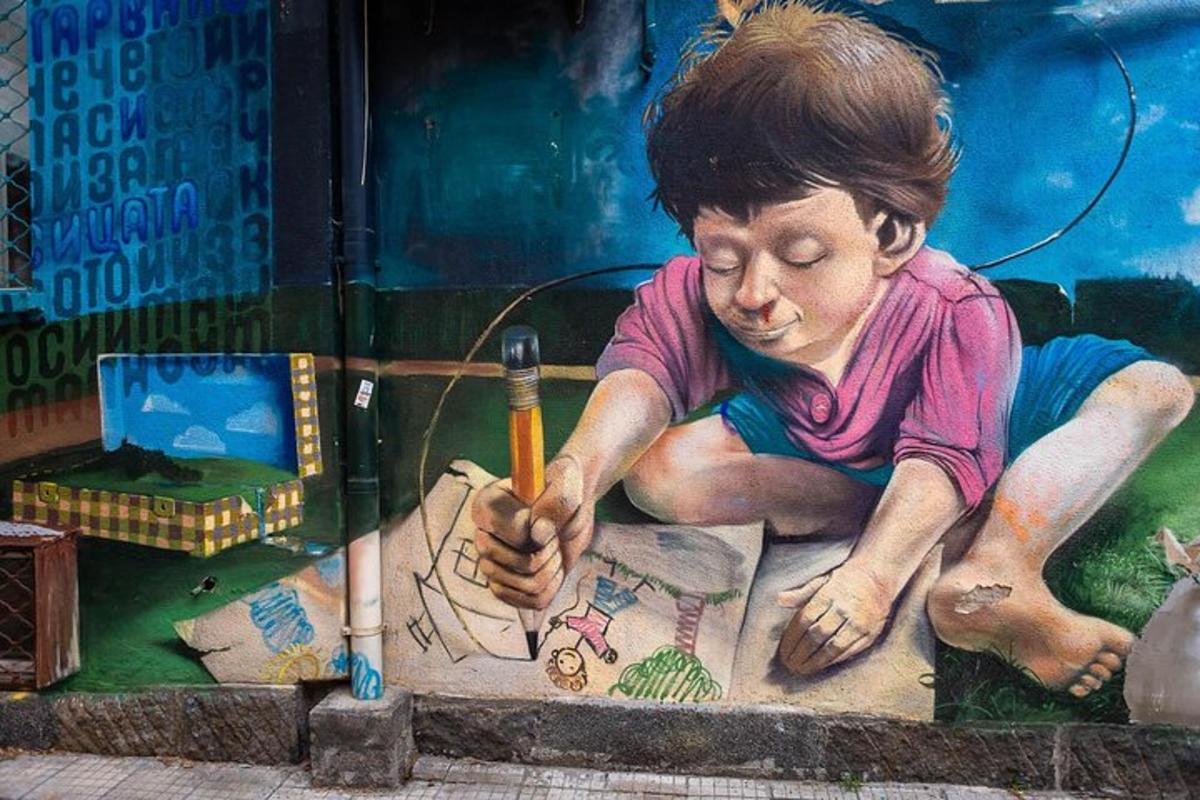 a painting of a young girl playing with a bow and arrow