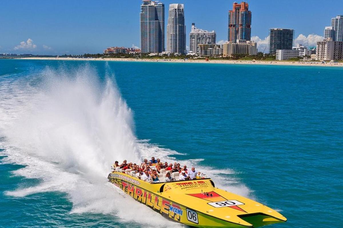 a banana boat in the water with a bunch of people