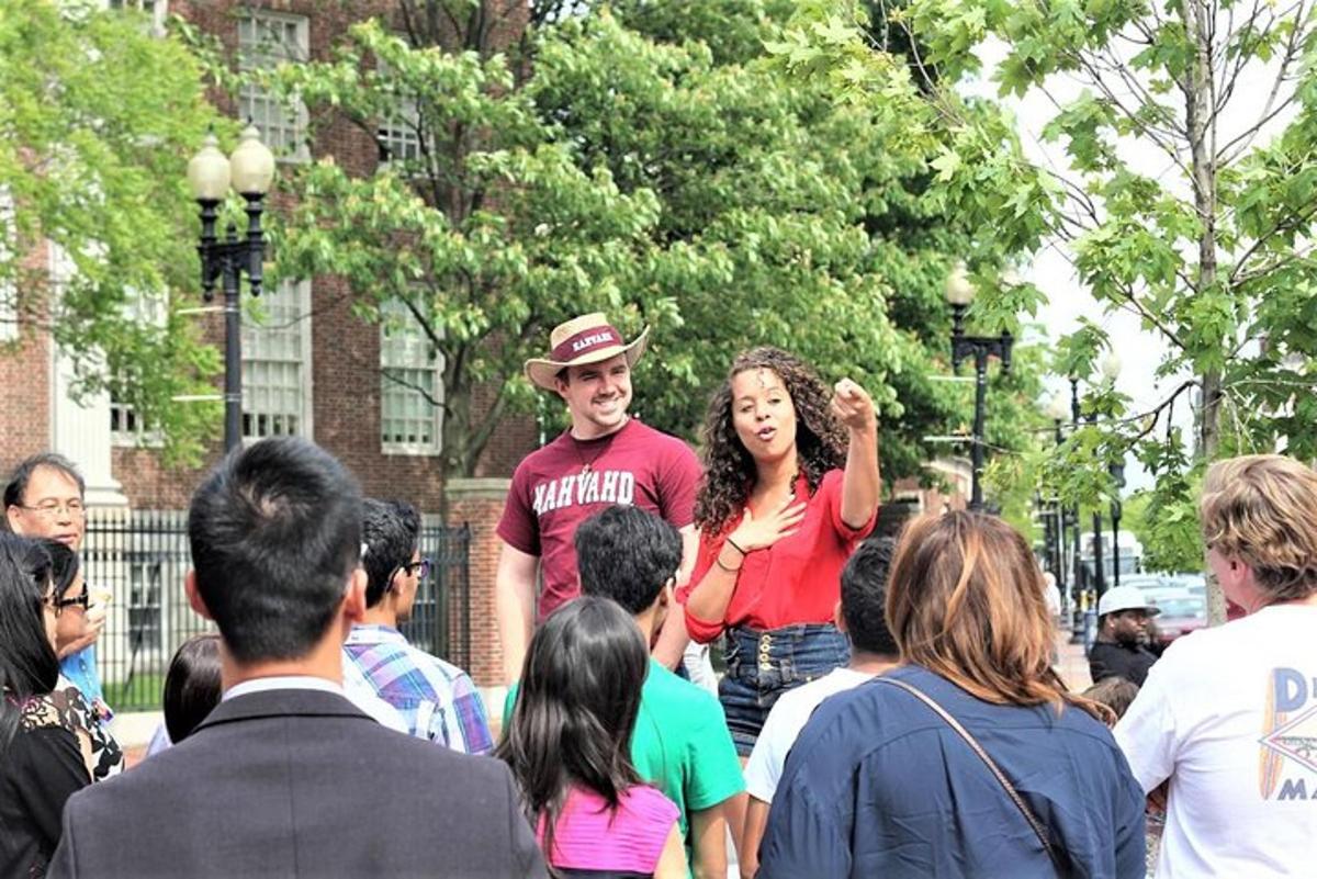 a man and woman standing in a crowd of people