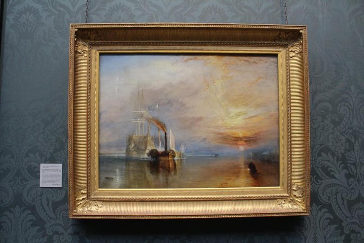 a picture of a painting of a boat in the water