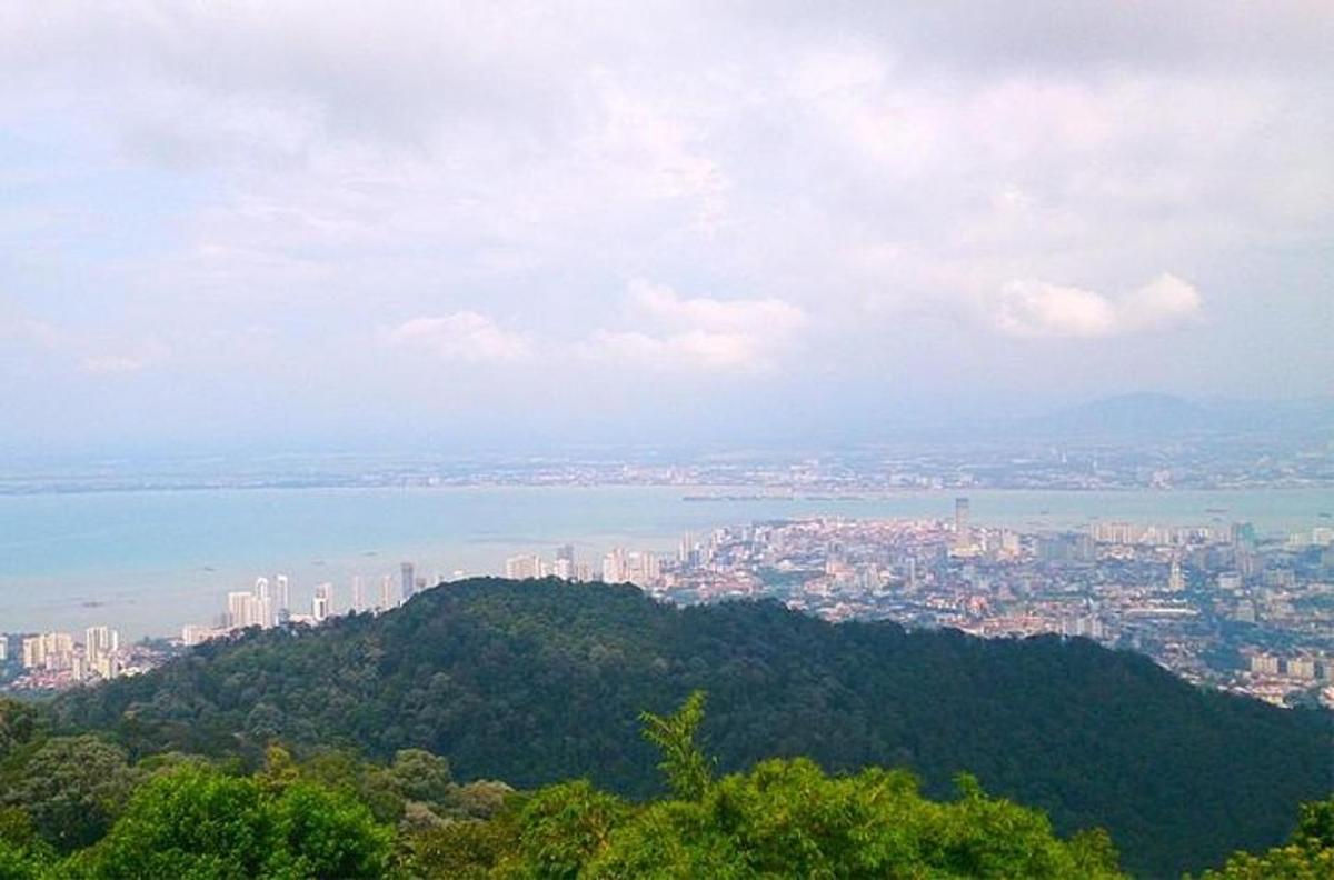 a view of a city from the top of a mountain