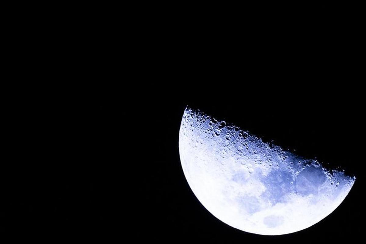 a close up of the moon in the sky