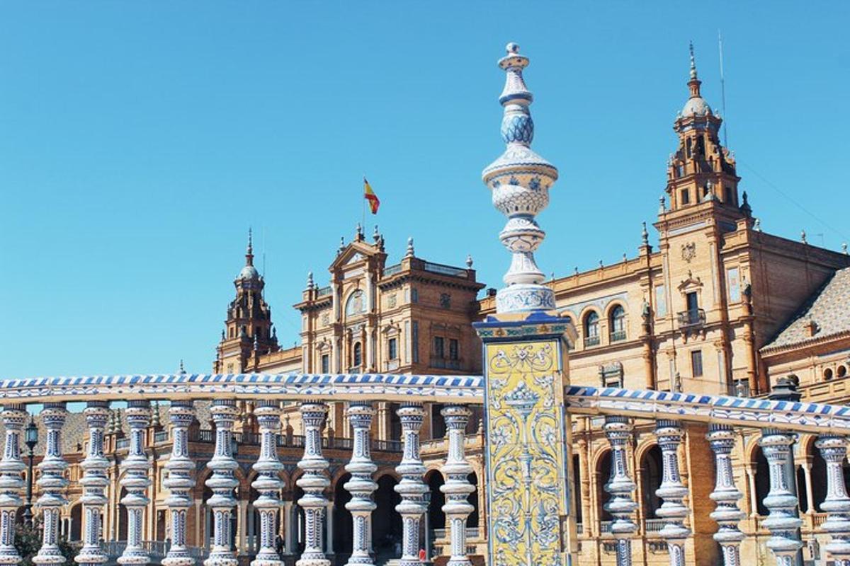 a building with a column in front of it