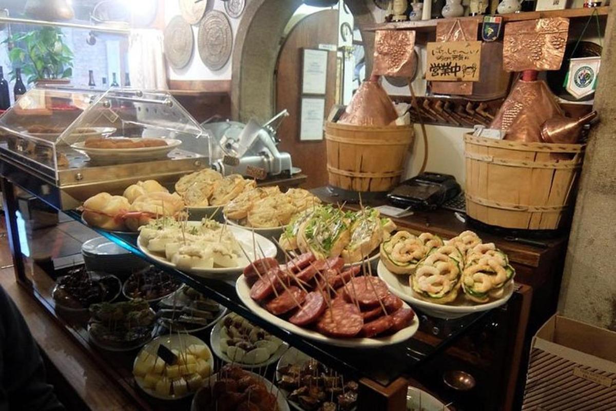 摆放着各种食物的自助餐