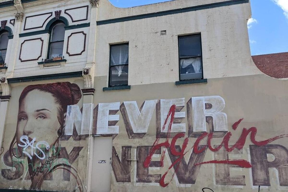 a building with a painting on the side of it