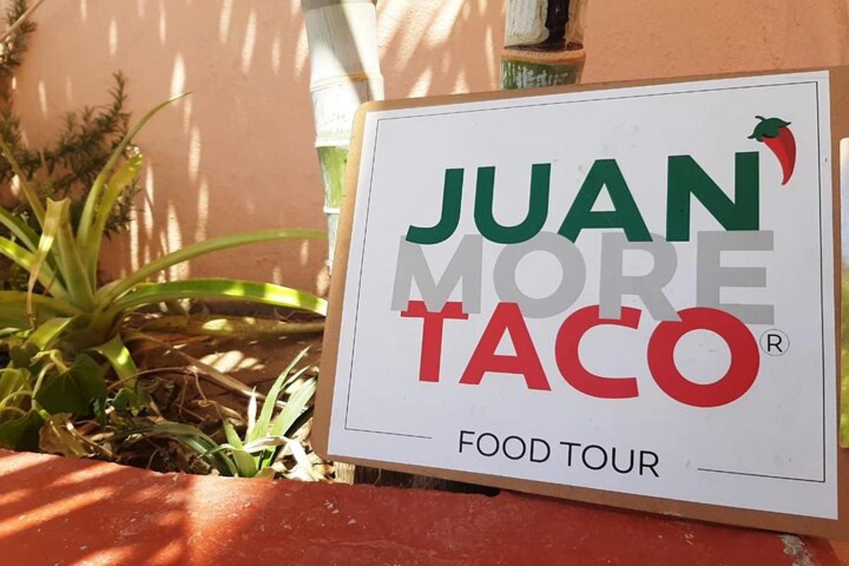 un rètol per a un recorregut gastronòmic de tacos de Jumeirah