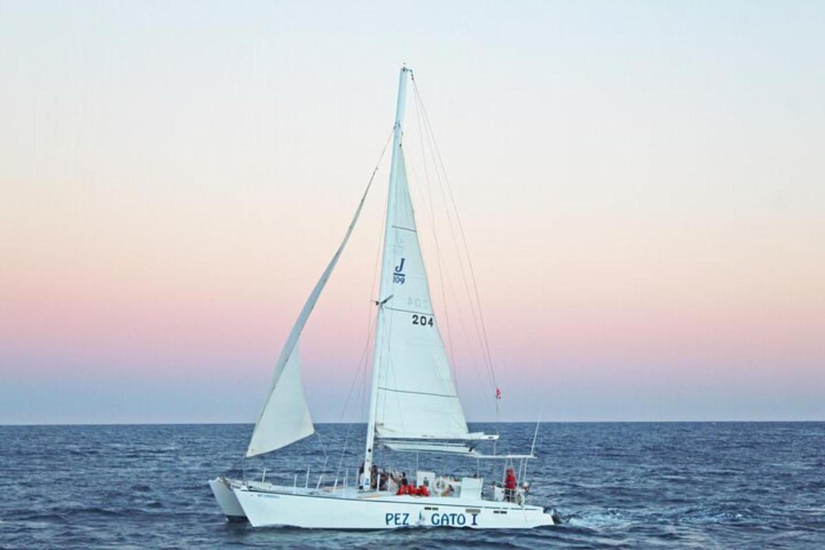 perahu layar putih di lautan di atas air