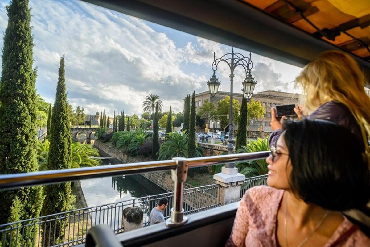 una donna che scatta una foto di una vista da un balcone