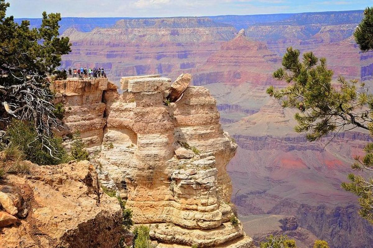 sekelompok orang berdiri di Grand Canyon