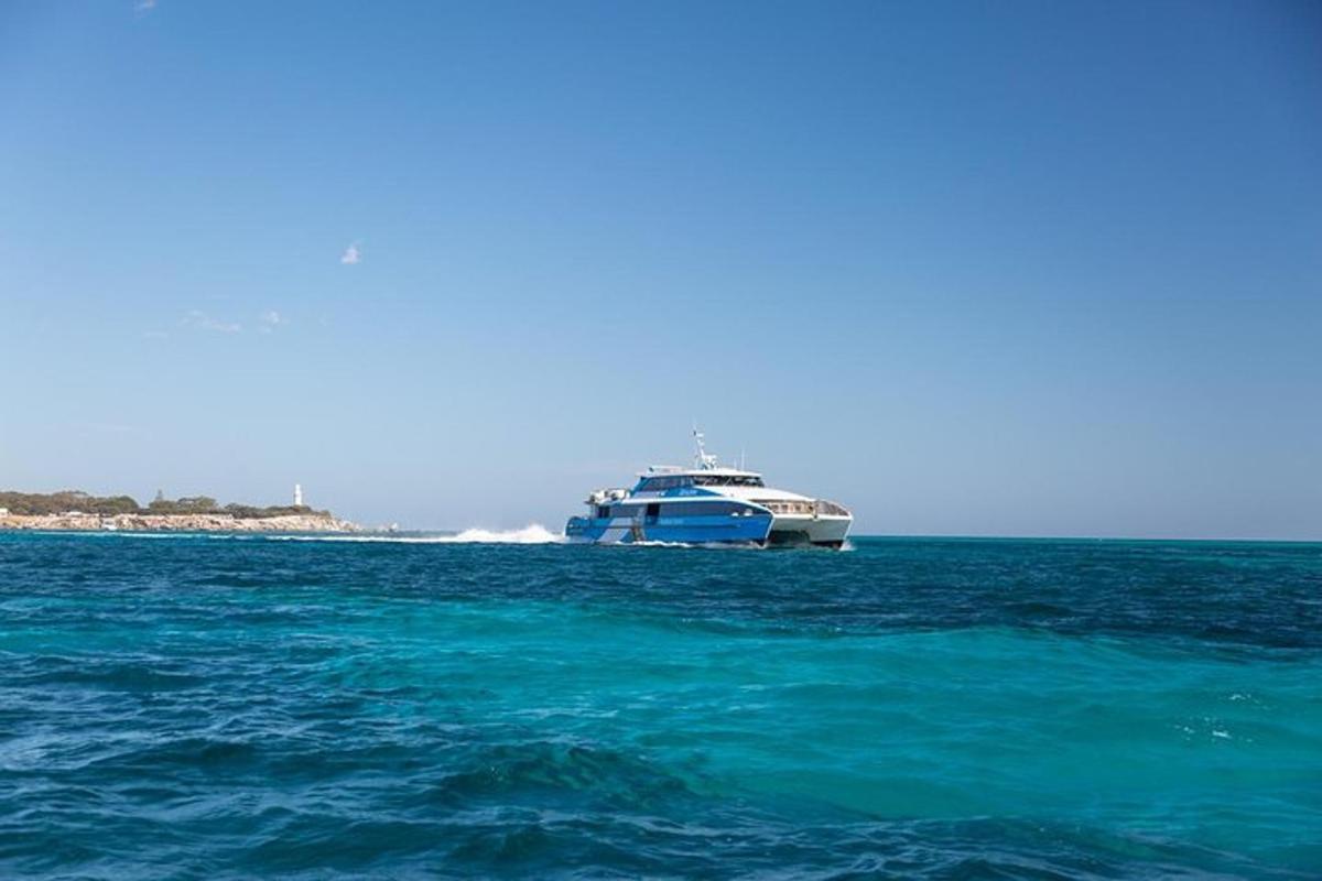 a large boat in the middle of the ocean