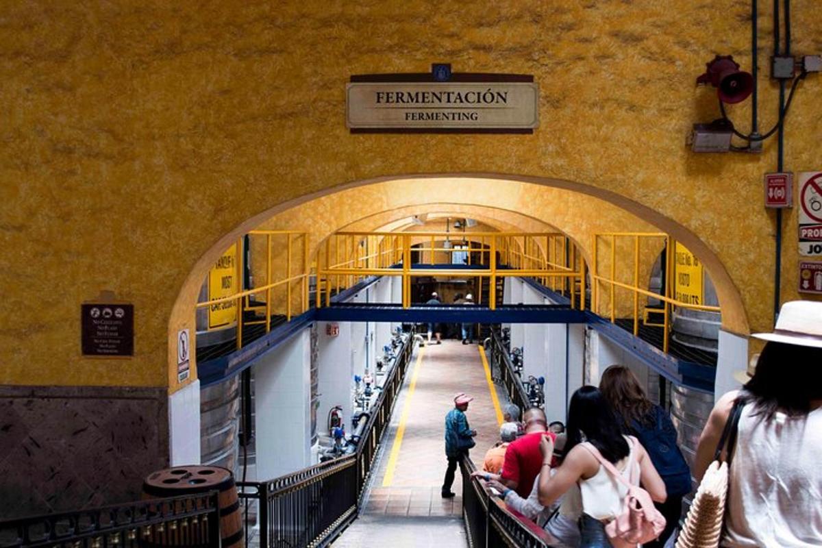 un grup de persones caminant per un túnel