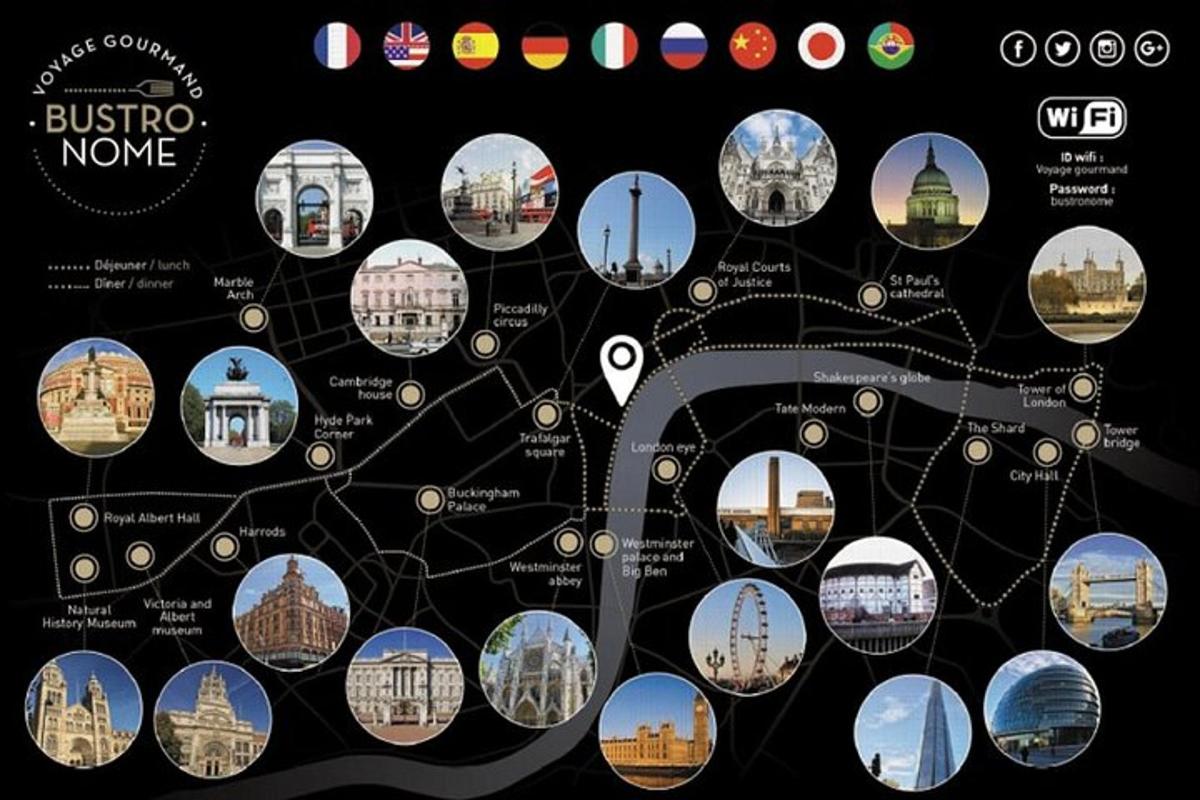 una mappa della città di Boston con diversi punti di riferimento