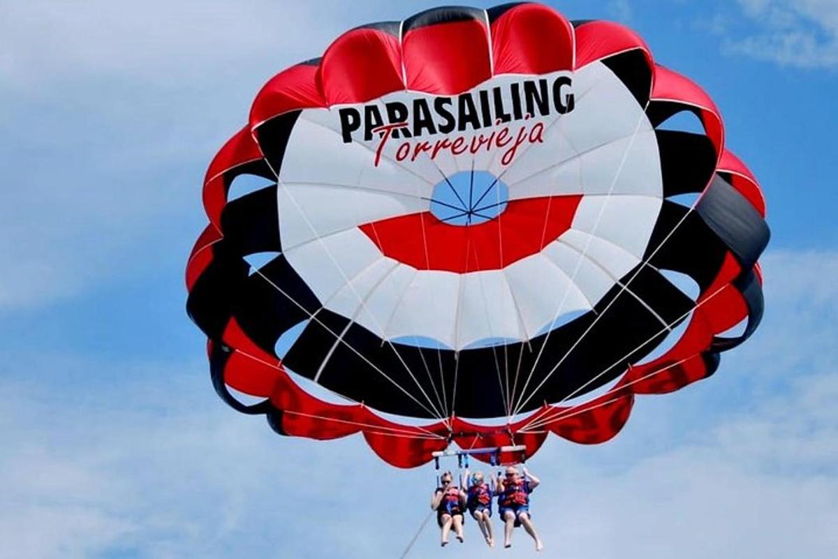 a group of people on a hot air balloon