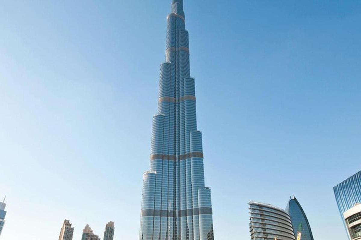 a view of the burj khalifa tallest building in the world