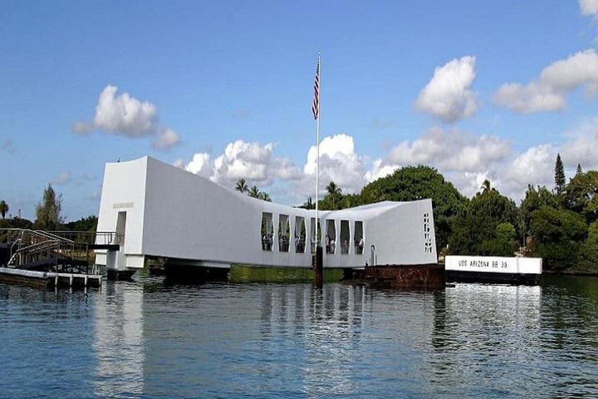 a building in the middle of a body of water