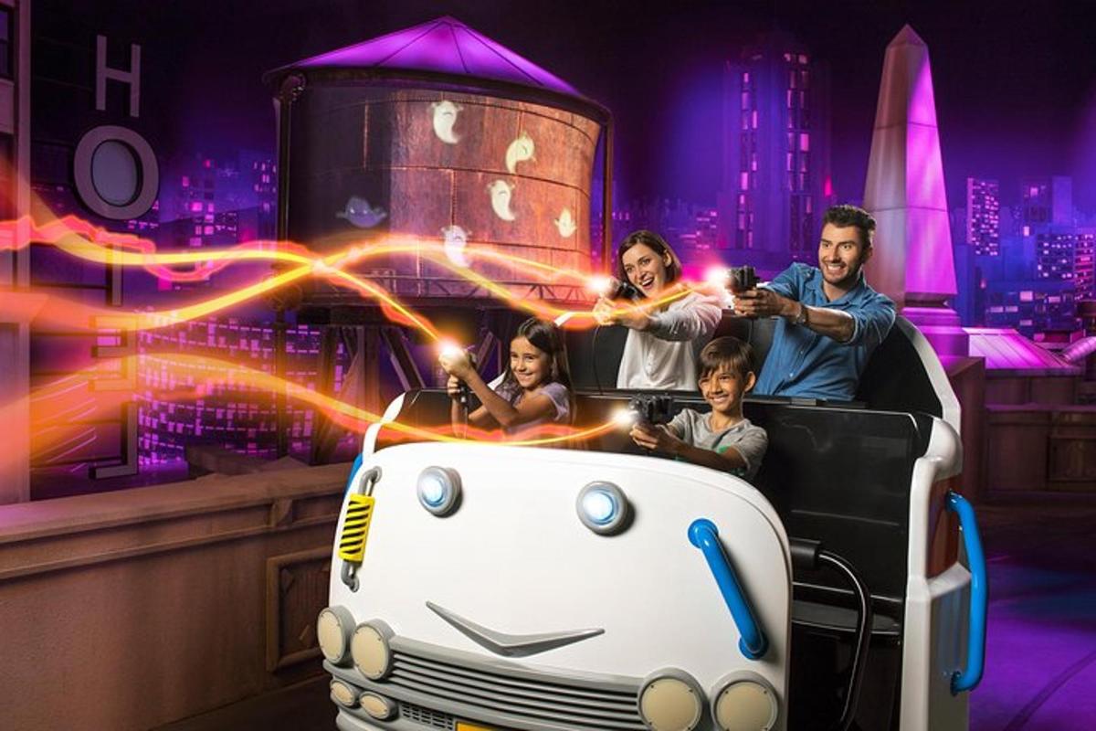 a group of people riding in a car in a movie