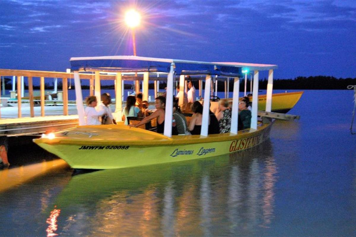 un groupe de personnes sur un bateau sur l'eau