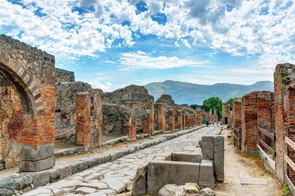 a street in the ruins of the ancient city