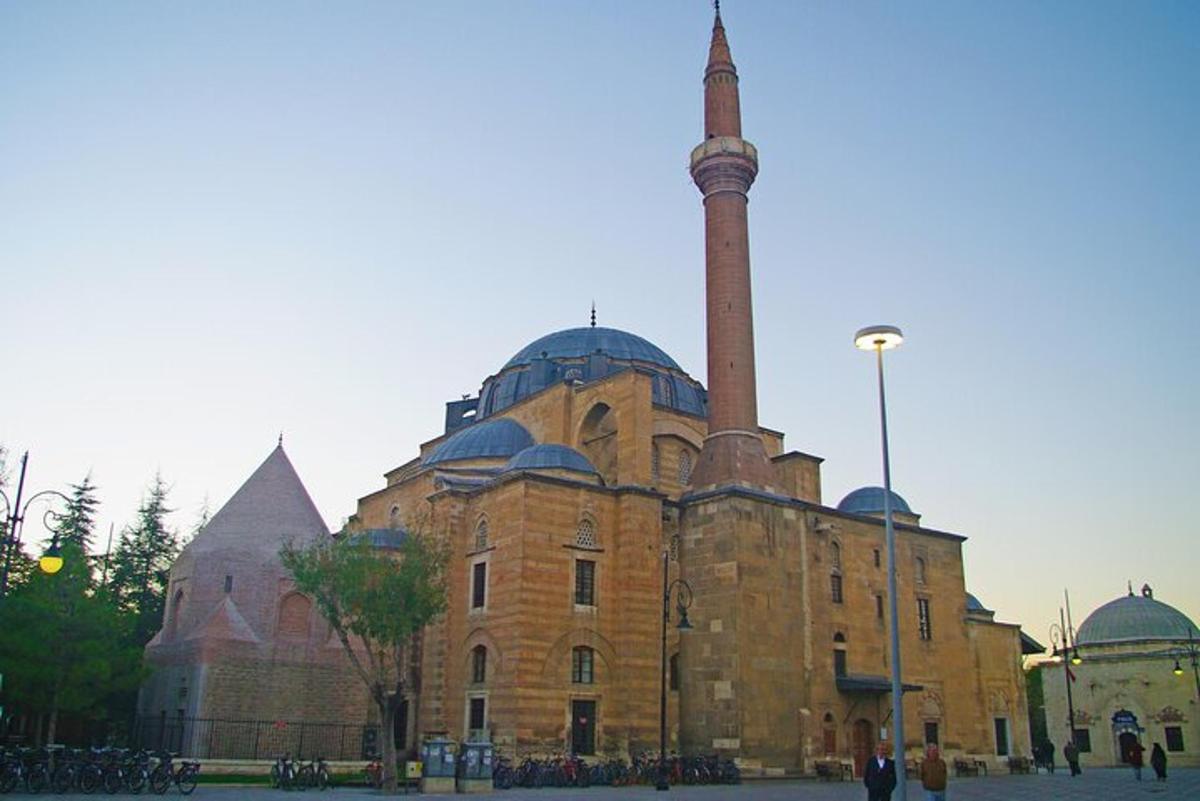a large brick building with a tall tower on it