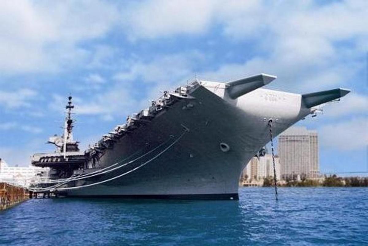a large ship is sitting in the water