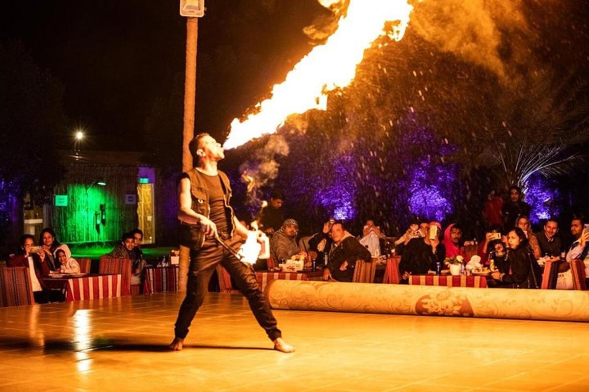 a woman dancing in front of a crowd of people