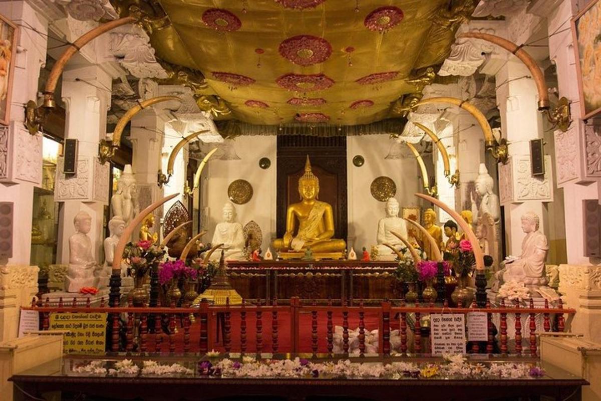a altar in a church with a bunch of statues