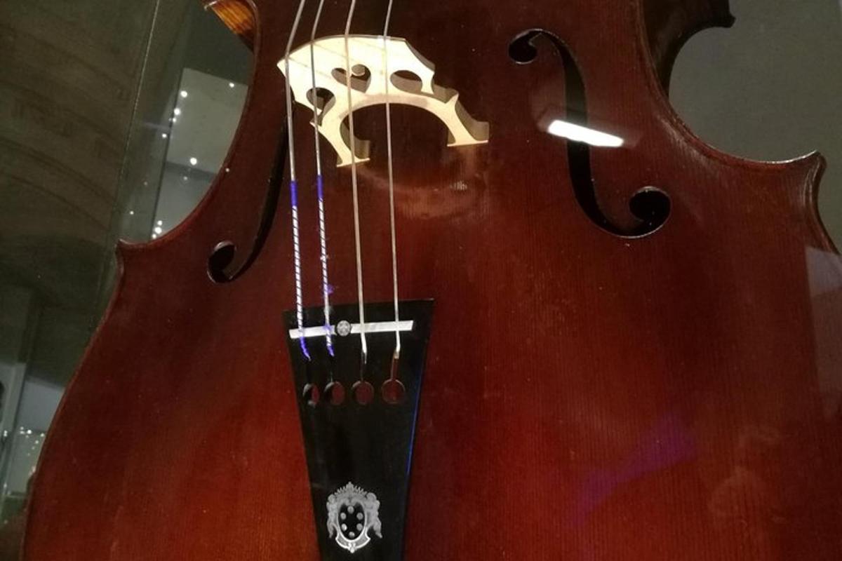 un primo piano delle corde di una chitarra