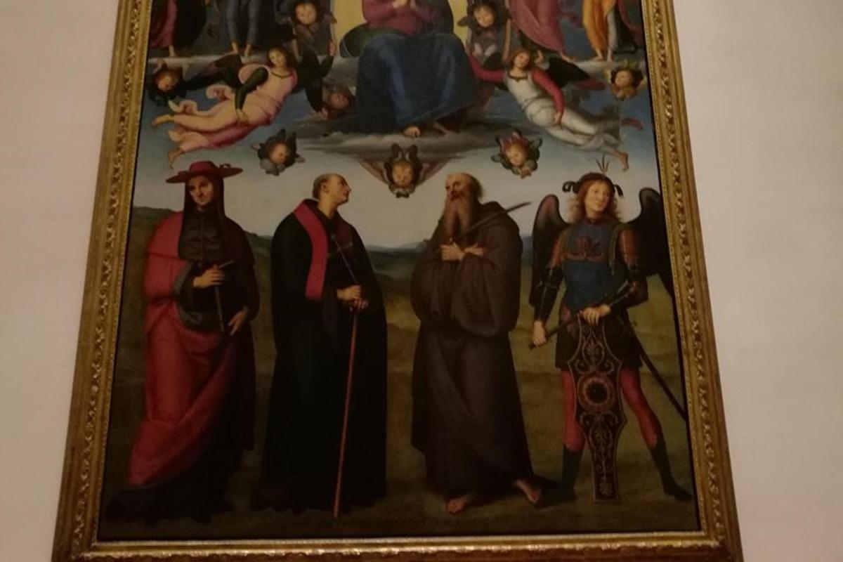 Krisztus feltámadását ábrázoló festmény a falon