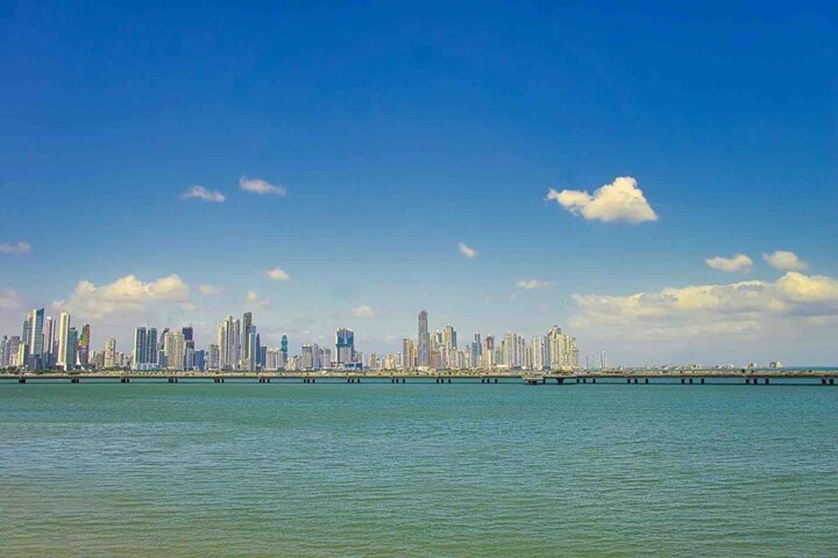 a view of a city with a bridge over the water