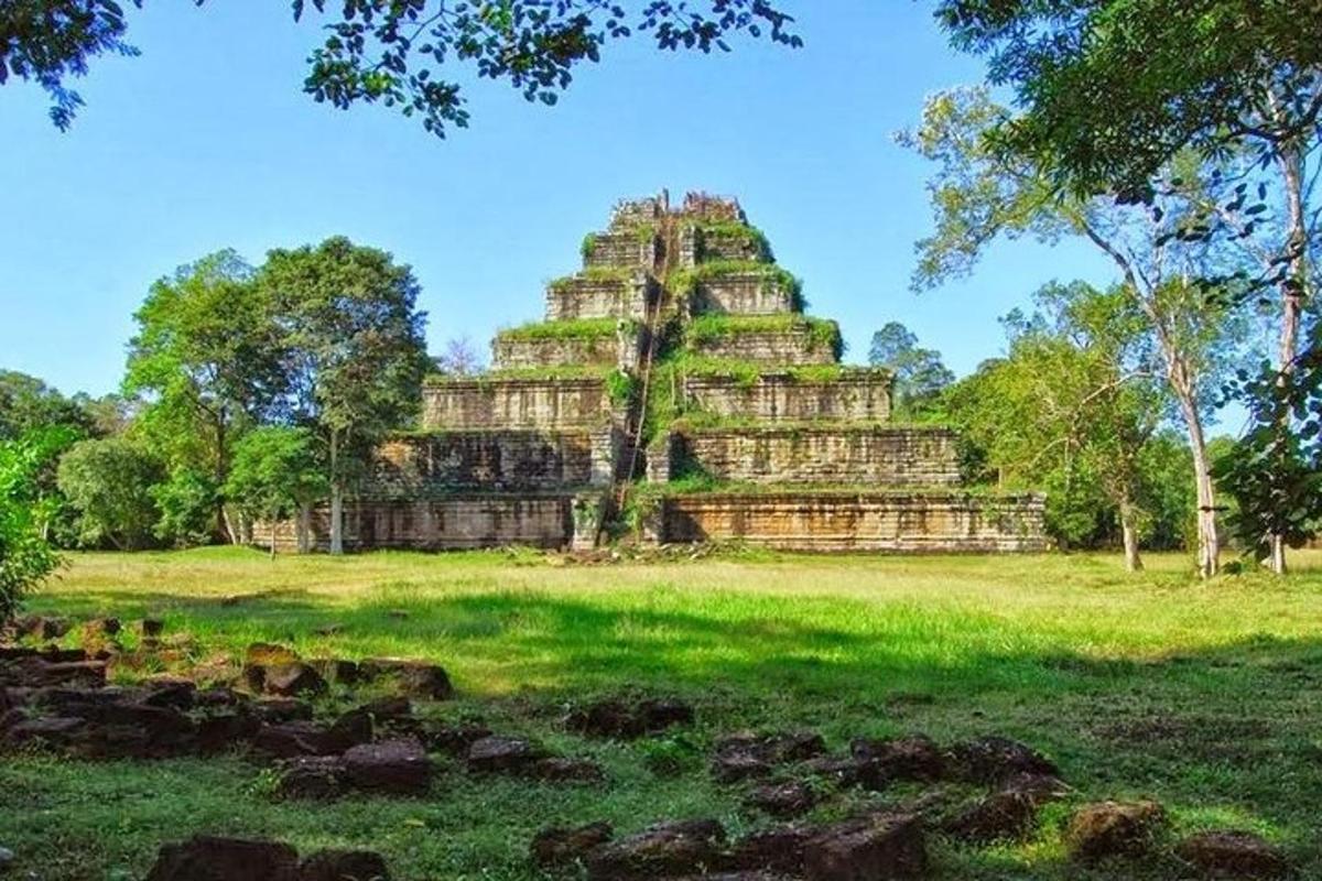 un templu din ruinele templului Ta Prohm