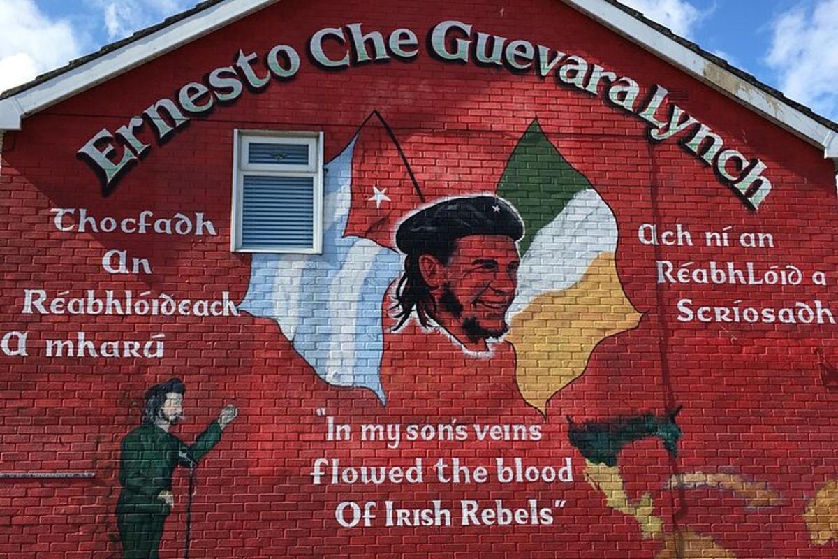 a mural of a man on the side of a building