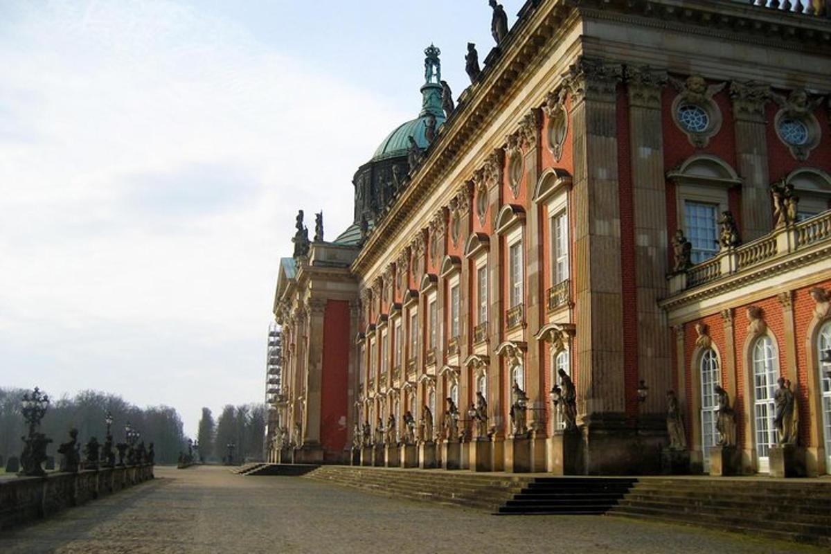 a large building with a staircase leading up to it