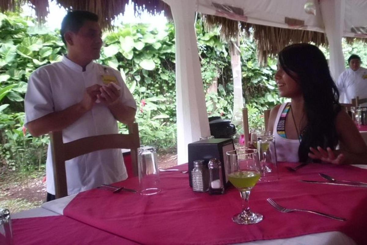 a man and a woman sitting at a table