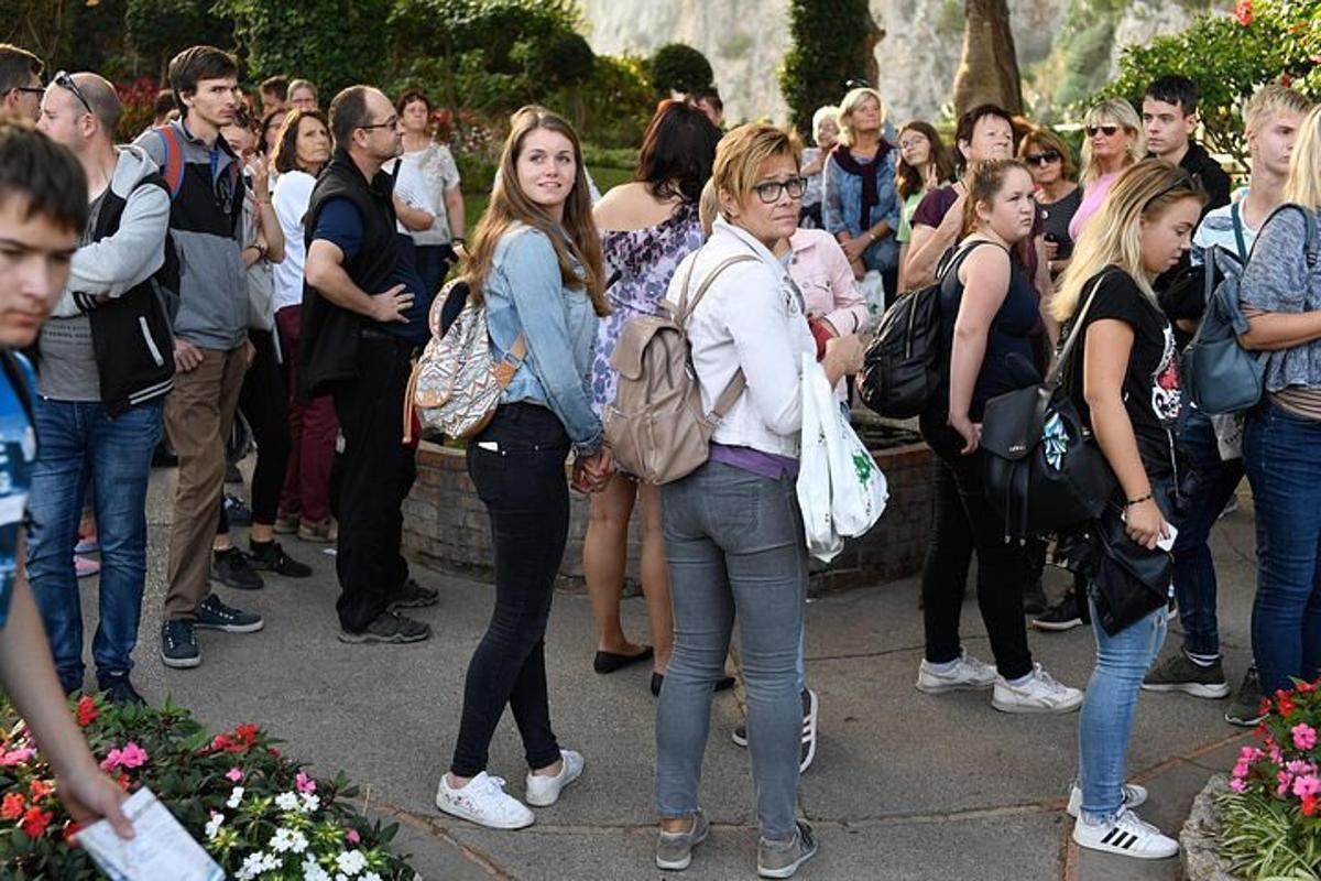 a large group of people standing in a crowd