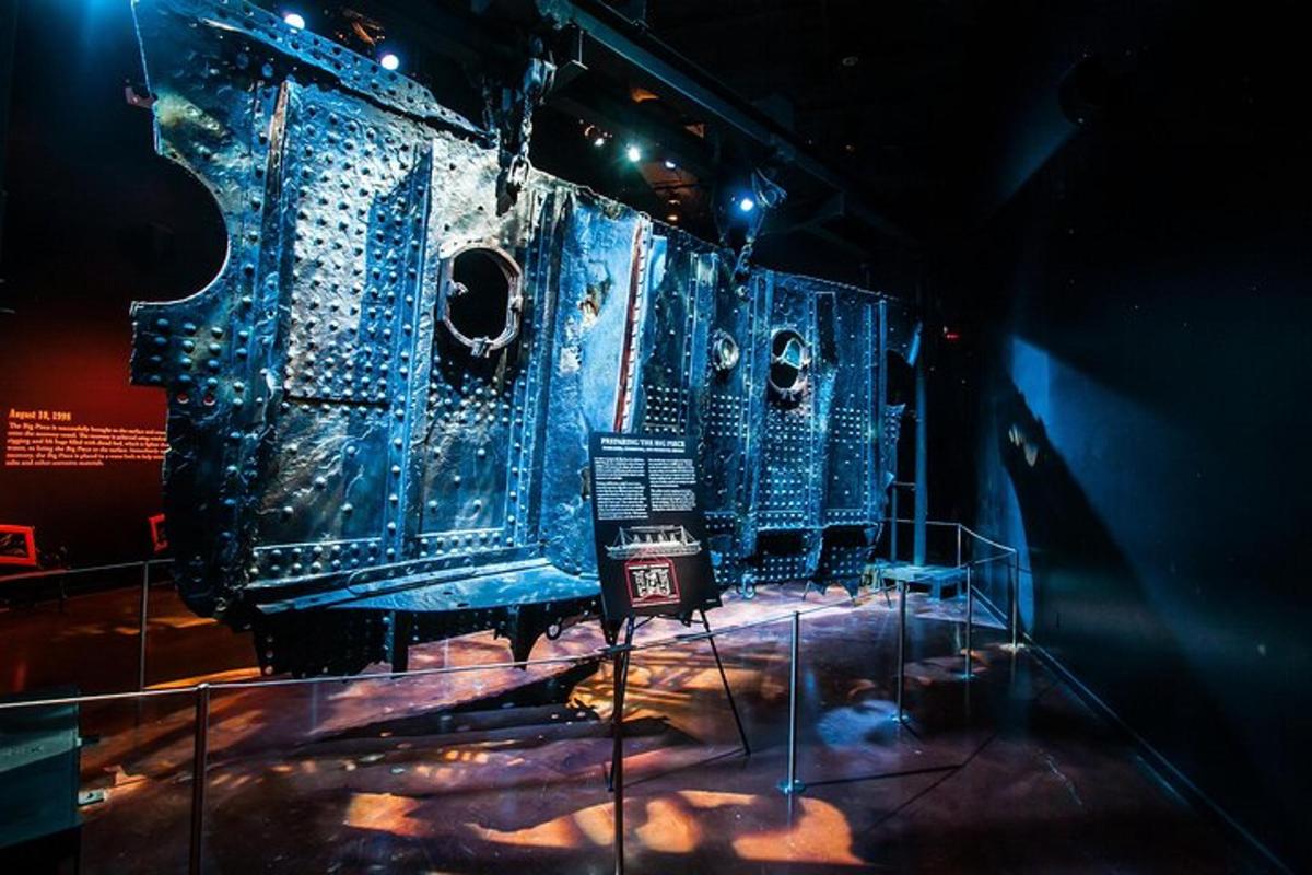 a stage with two sets of consoles on display