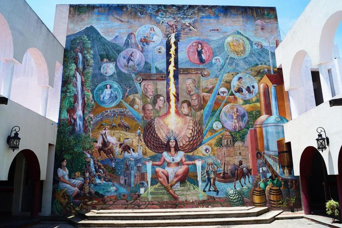 un murale sul lato di un edificio